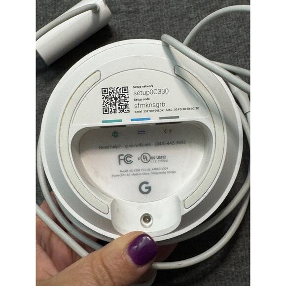 Google WIFI Access Point Router AC-1304 WIFI Google Mesh USB-C Power Cord- 2 Pcs - Picture 4 of 6